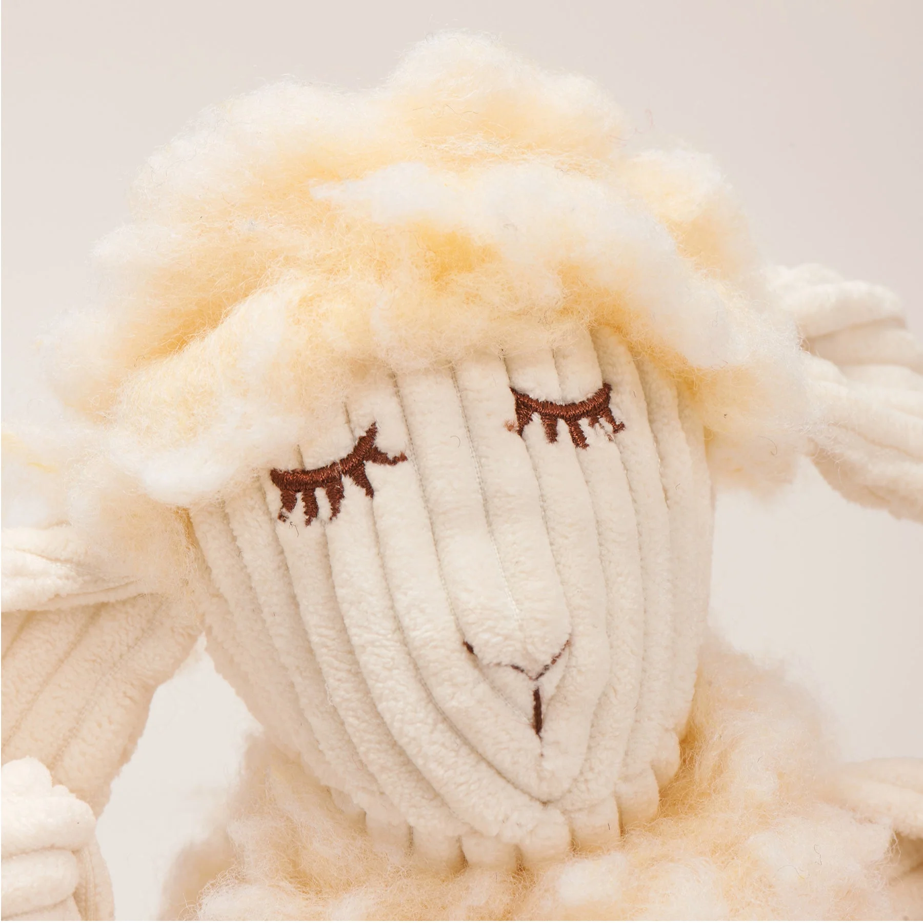 HuggleHounds Louise Lamb  Plush Dog Toy - Image 5