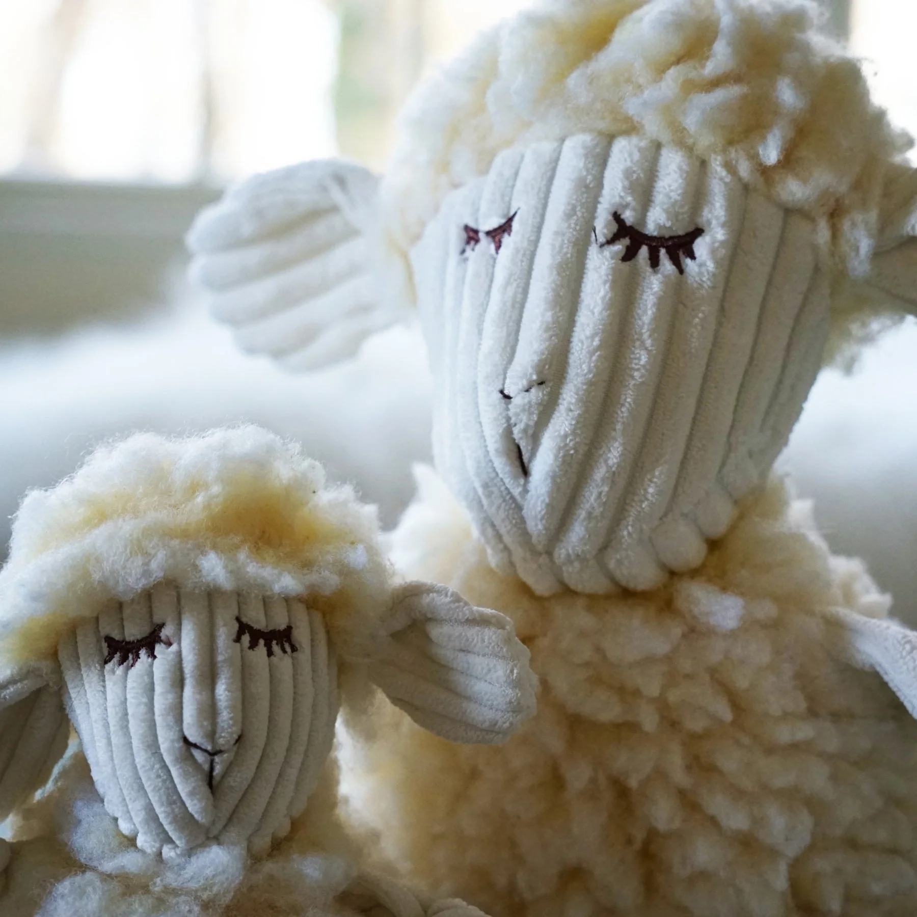 HuggleHounds Louise Lamb  Plush Dog Toy - Image 7